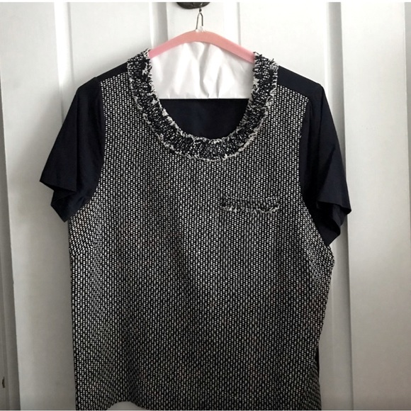 J.Crew Tweed Front Tee - - Picture 2 of 4